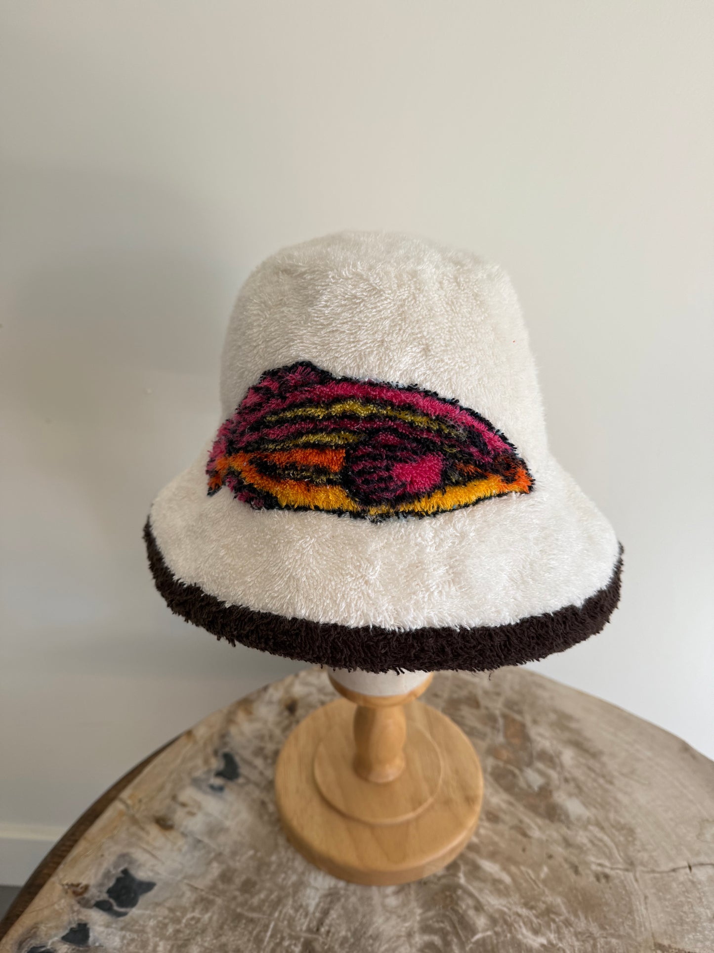 Bucket Hat with hand sewn Sea Animals