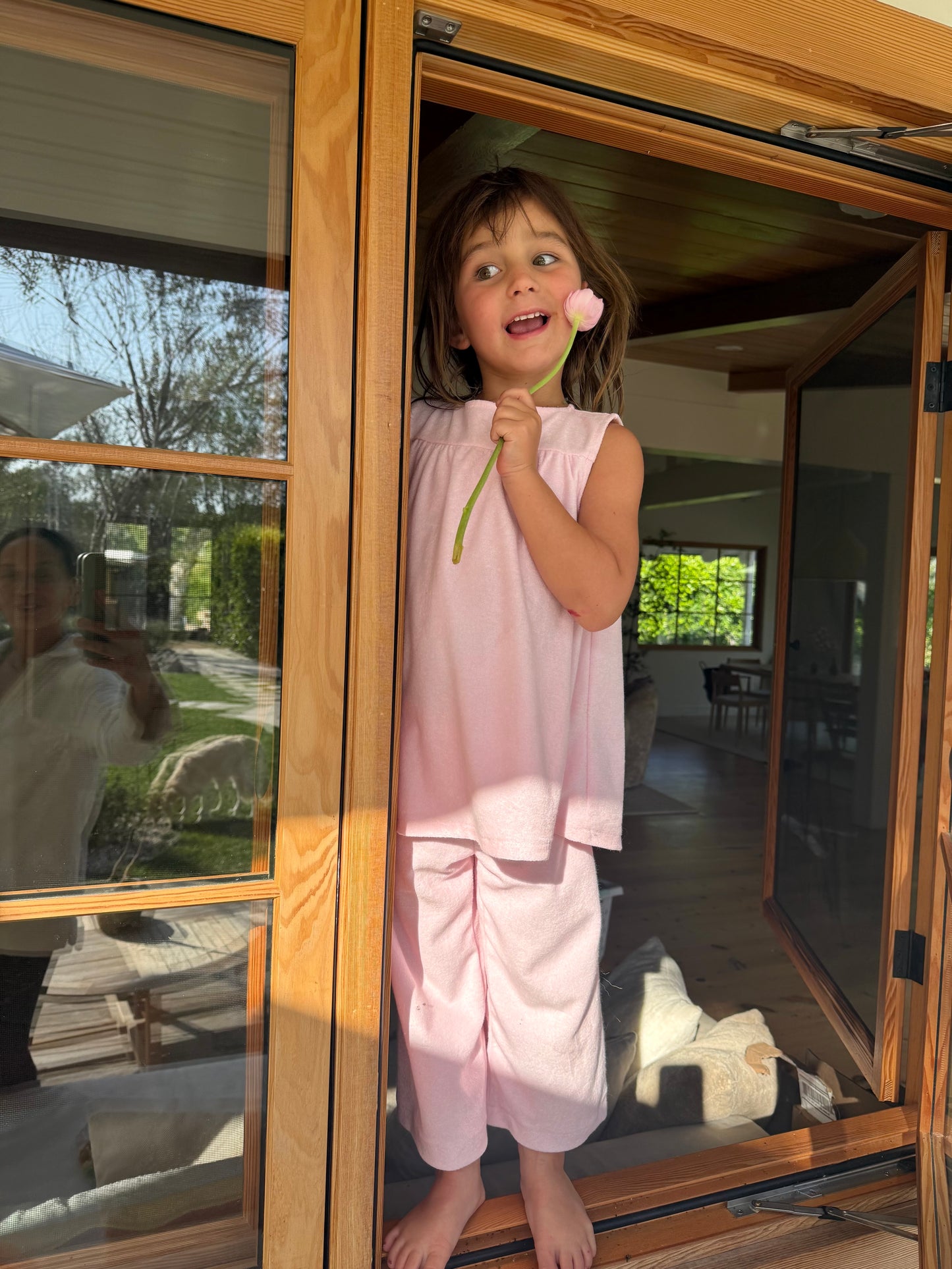 Kids Sleeveless Top Thin Terry