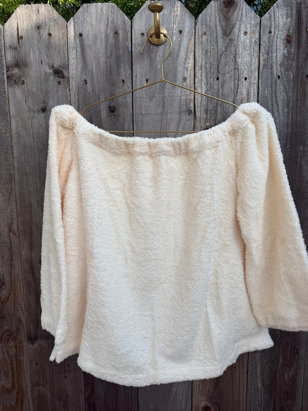 The Off the Shoulder Top - Plush Terry