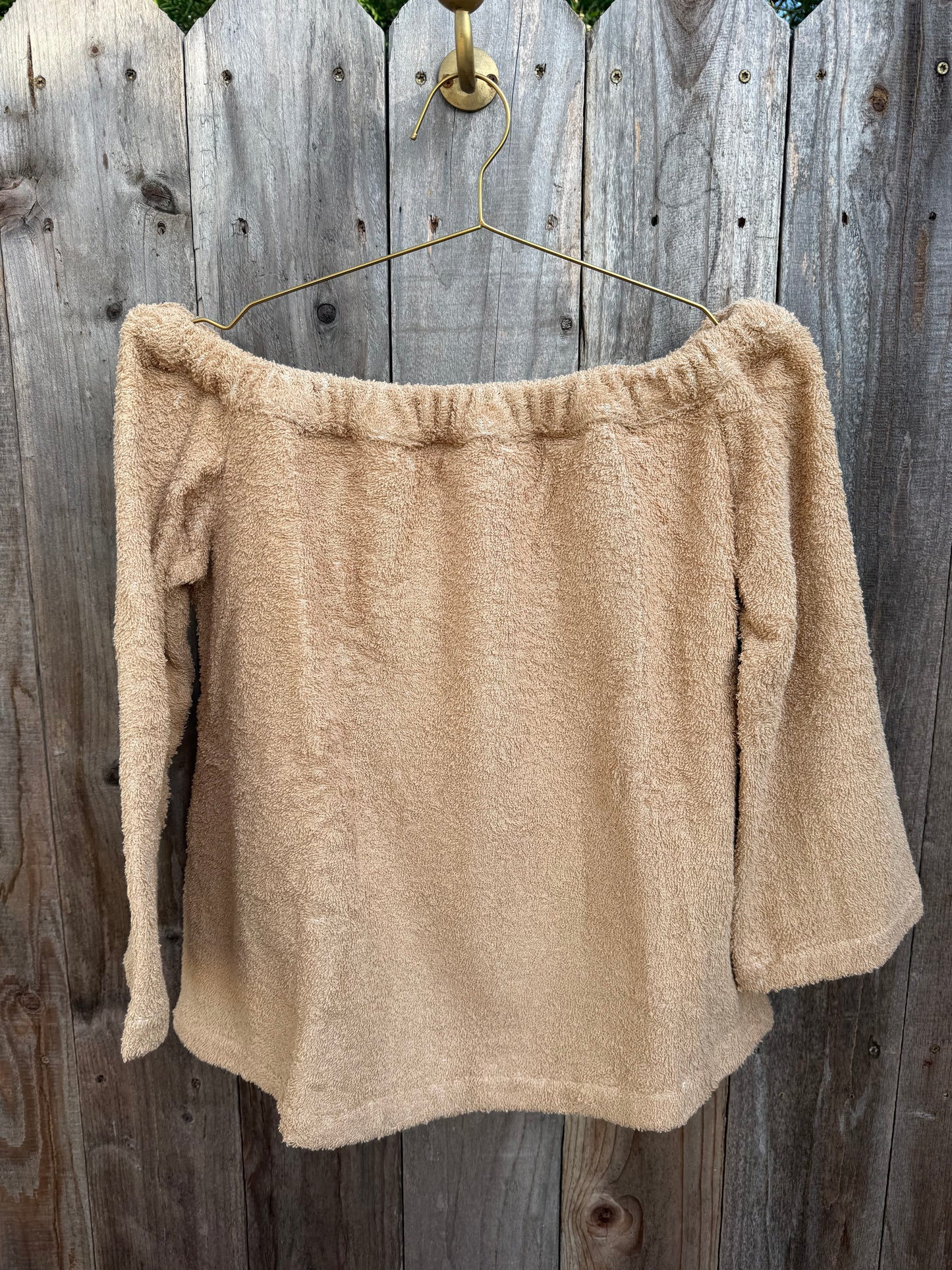 The Off the Shoulder Top - Plush Terry