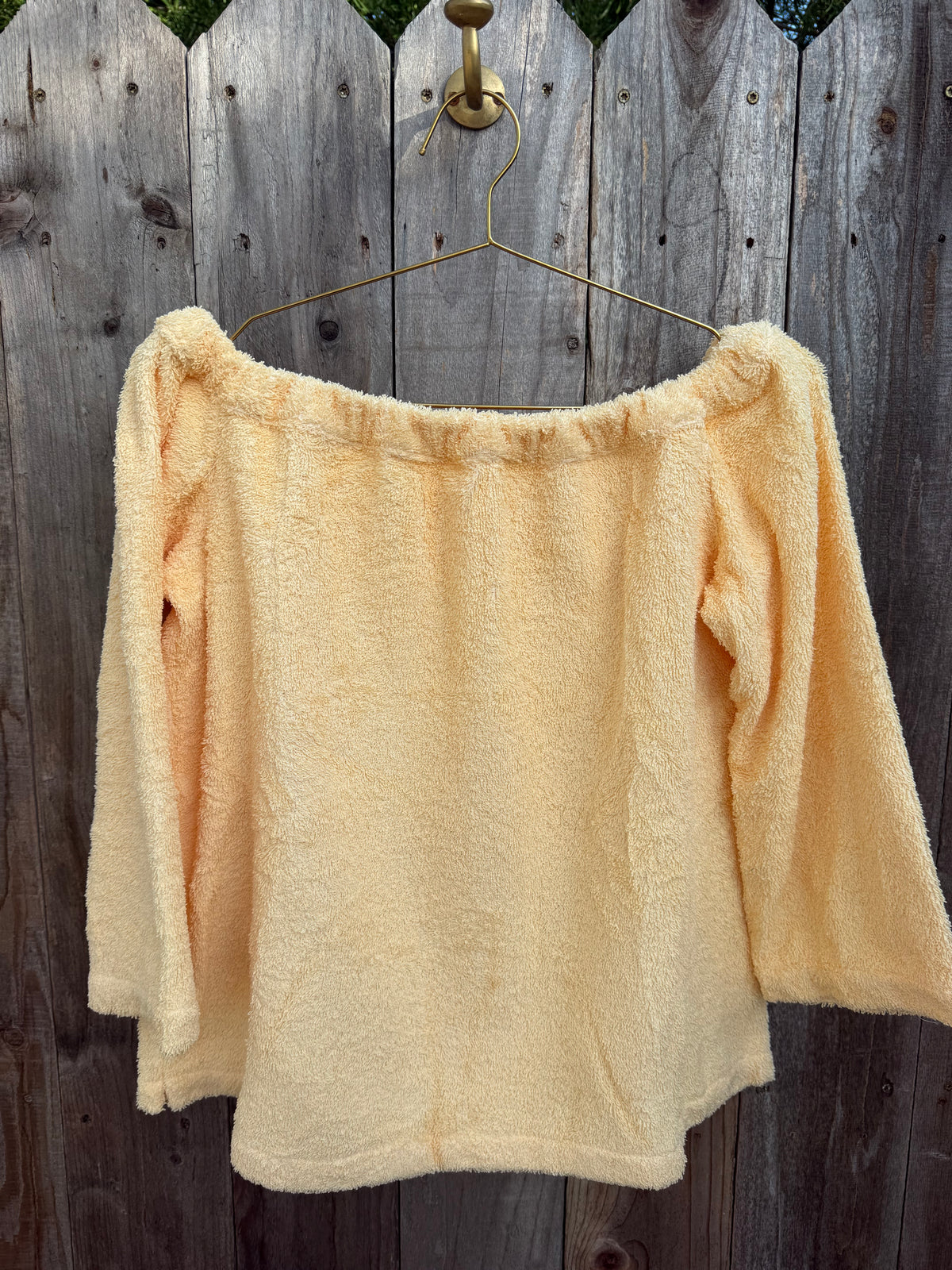 The Off the Shoulder Top - Plush Terry