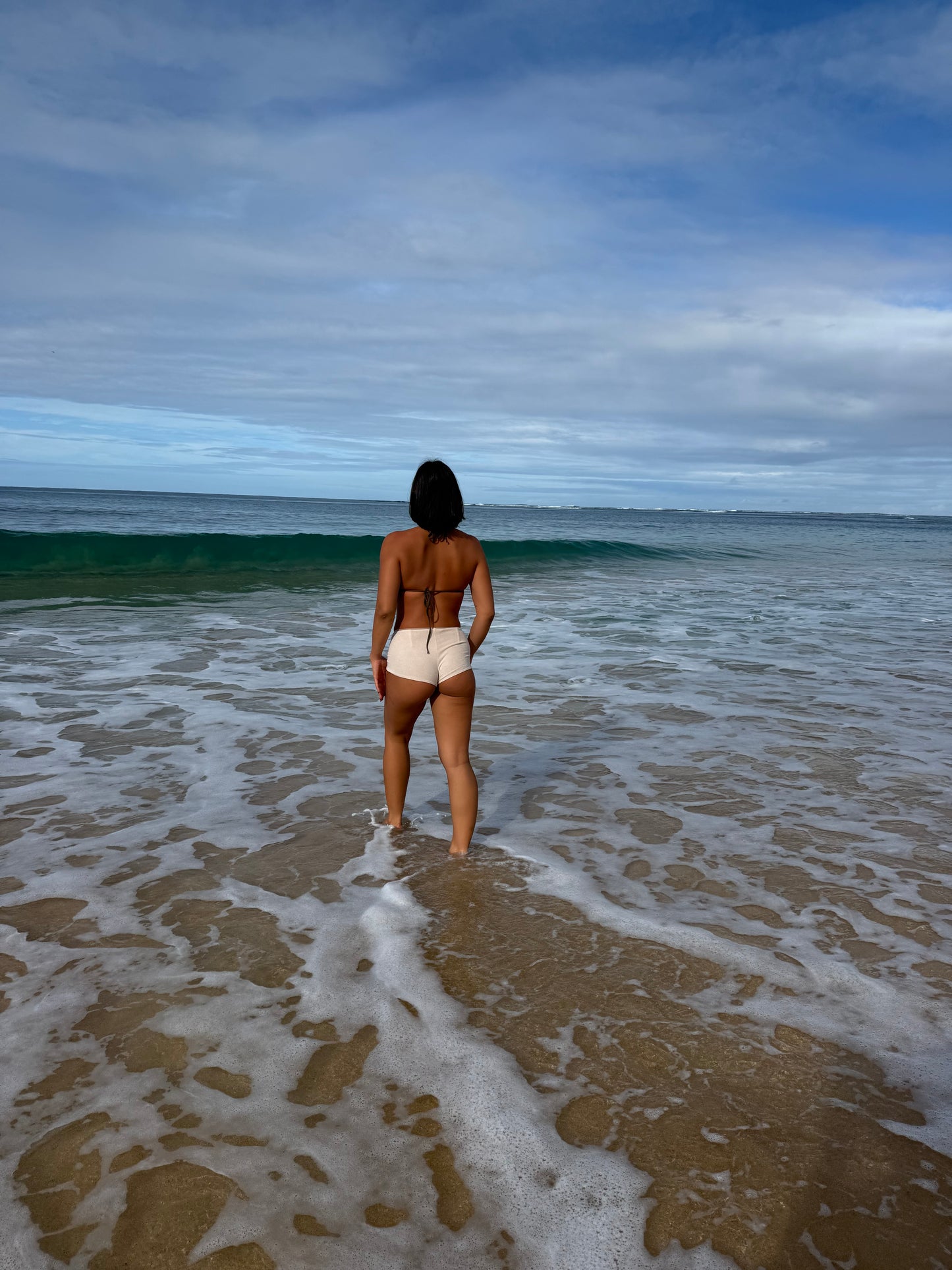 High waisted Short - Thin shaved Terry