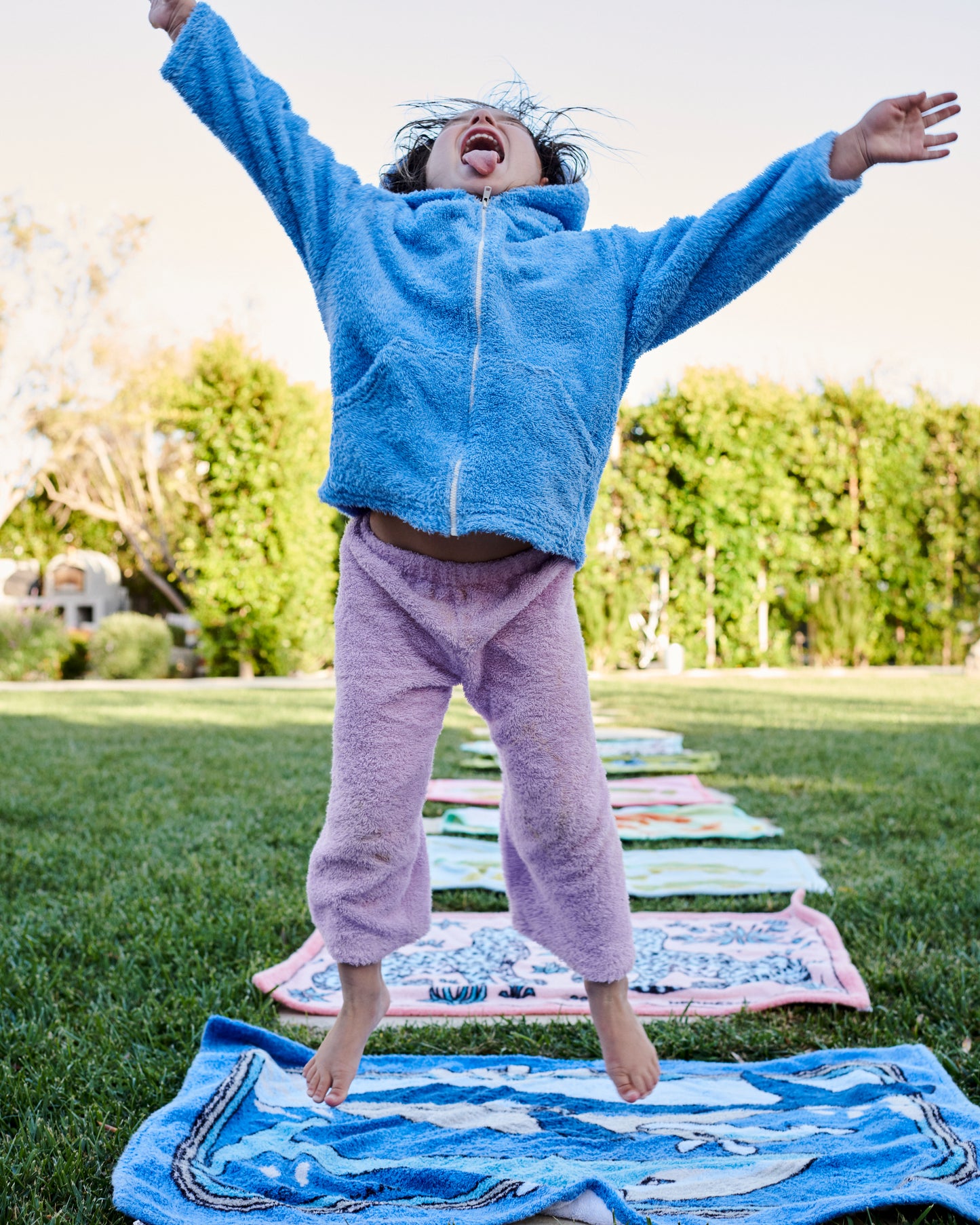 Kids Zip Up Hoodie Plush Terry